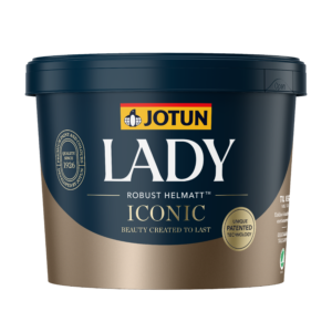 Jotun LADY Iconic Helmat glans 3 Vaskbar, Smudsafvisende & Slidstærk Vægmaling NYHED