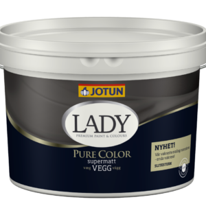 Jotun LADY Pure Color Super Mat Glans 1 - 4,5 Liter - Kan KUN Tones i Mørke/Sorte Farver